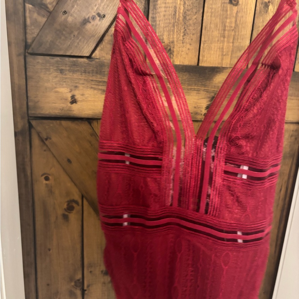 Lulu's Red Bodysuit